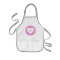 Pink heart apron for kids | Personalise name