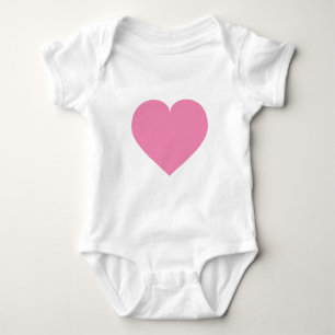 Pink heart baby bodysuit