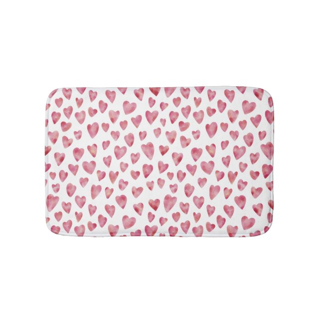 Pink Heart Bathmat  (Front)