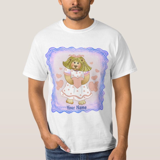 Pink Heart Betsy Bear  t-shirt (Front)