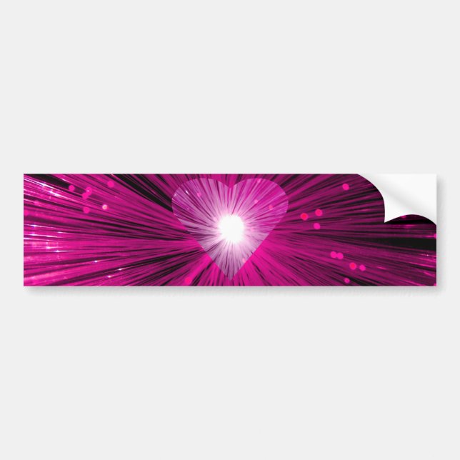 Pink Heart bumper sticker (Front)