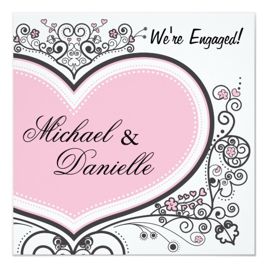 Pink Heart Card