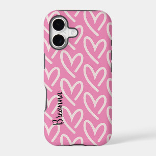 Pink Heart Case-Mate iPhone Case