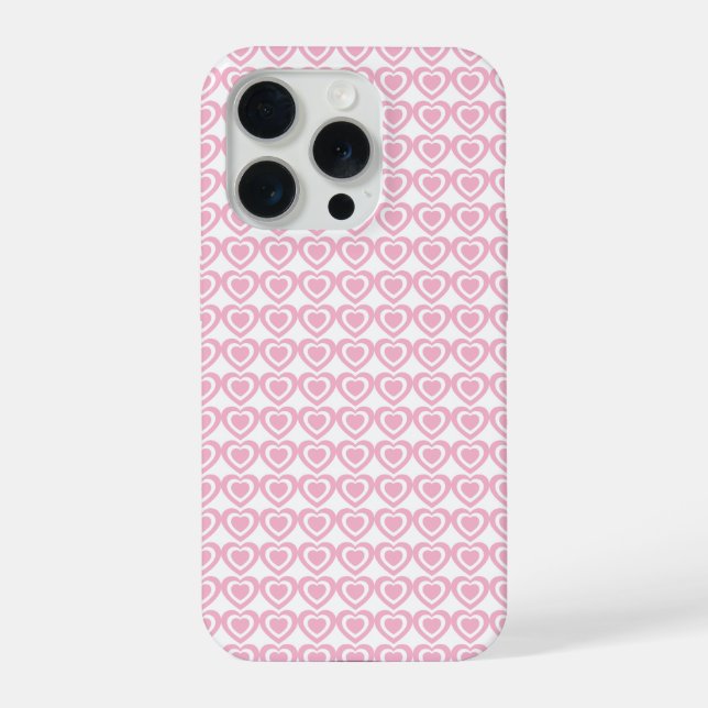 Pink heart Chic Love Heart Case (Back)