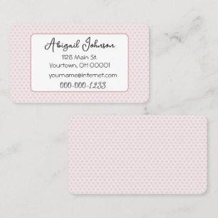 Pink Heart Collection Business Card