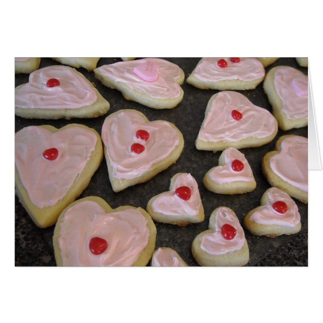 Pink Heart Cookies (Front Horizontal)