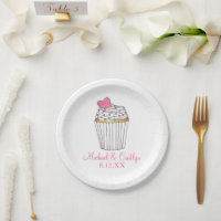 Pink Heart Cupcake Bridal Baby Shower Wedding