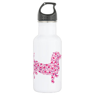 Pink Heart Doxies 532 Ml Water Bottle