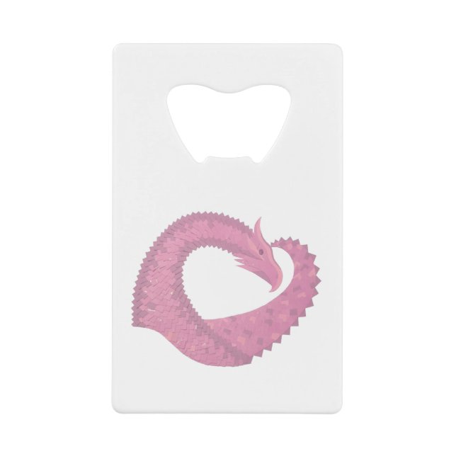 Pink heart dragon on white (Front)