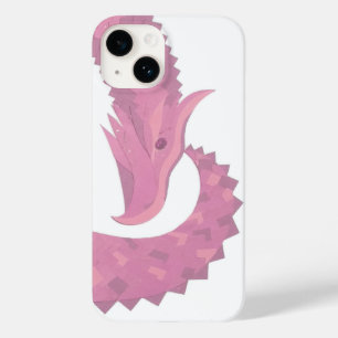 Pink heart dragon on white Case-Mate iPhone 14 case