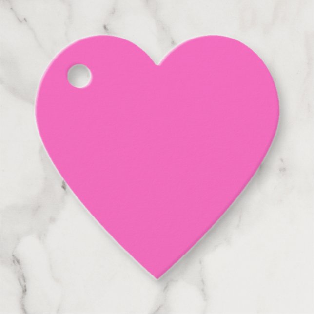 Pink Heart Favour Tags (Front)