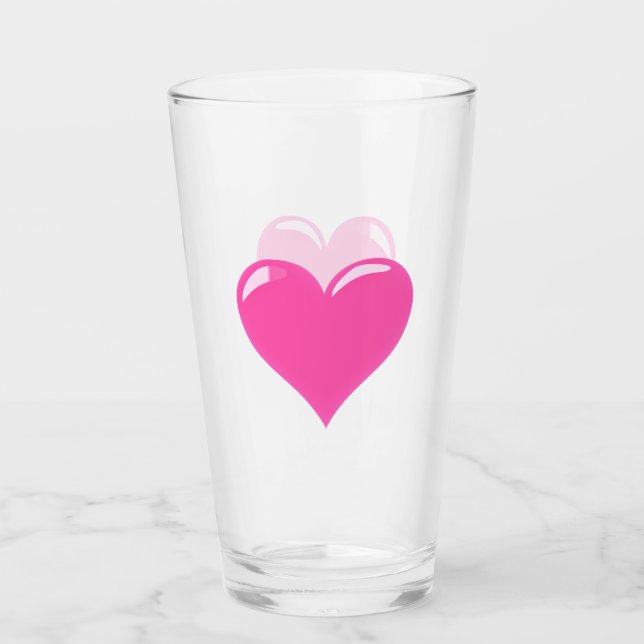 Pink Heart Glass (Front)