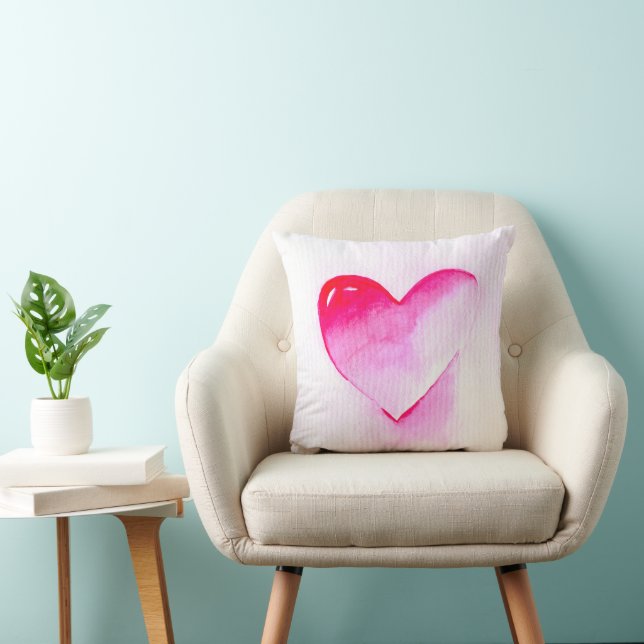 Pink heart grunge pop love me cushion (Chair)