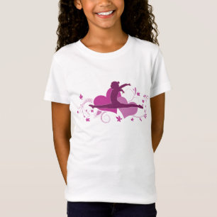 Pink Heart Gymnastics Leap T-Shirt