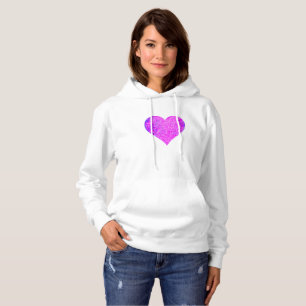 PINK HEART HOODIE
