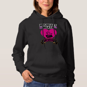 Pink Heart Idol Singing KPop Music Love Design Hoodie
