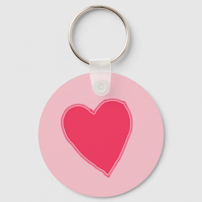 Pink Heart Key Ring (Front)