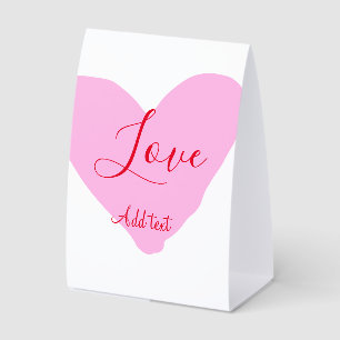 Pink heart love happy Valentine's day text red nam