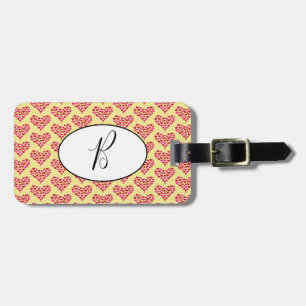 Pink Heart Love Luggage Tag