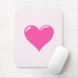 Pink Heart - Love Mouse Mat
