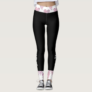 Pink Heart Love Women's Leggings