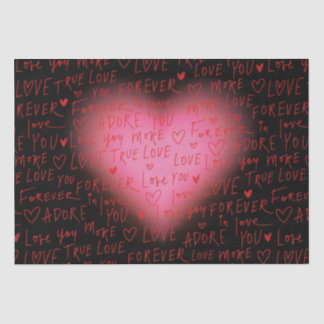 Pink Heart Love - Wrapping Paper
