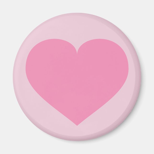 Pink heart magnet (Front)