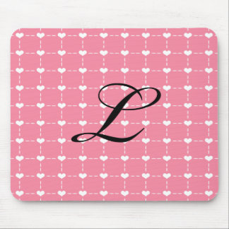 Pink Heart Mousepad