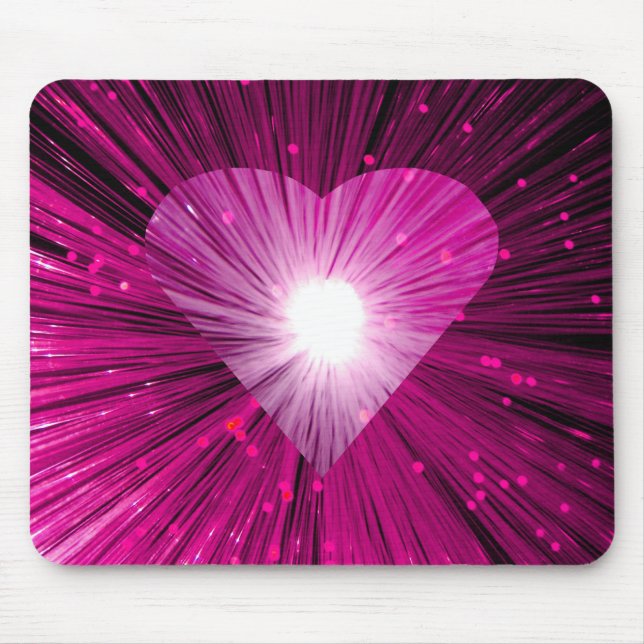 Pink Heart mousepad (Front)