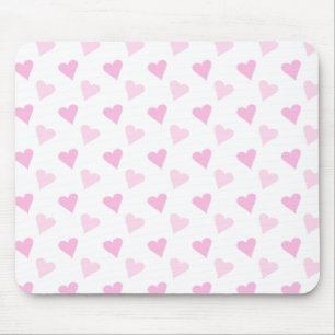Pink heart Mousepad