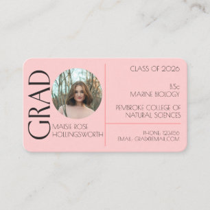 Pink heart pattern Business Card