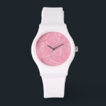 Pink heart pattern watch<br><div class="desc">Add some elegance to your day with this whimsical heart pattern!</div>
