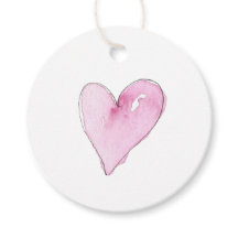 Pink Heart Pattern Watercolors Sweet Love Timeless