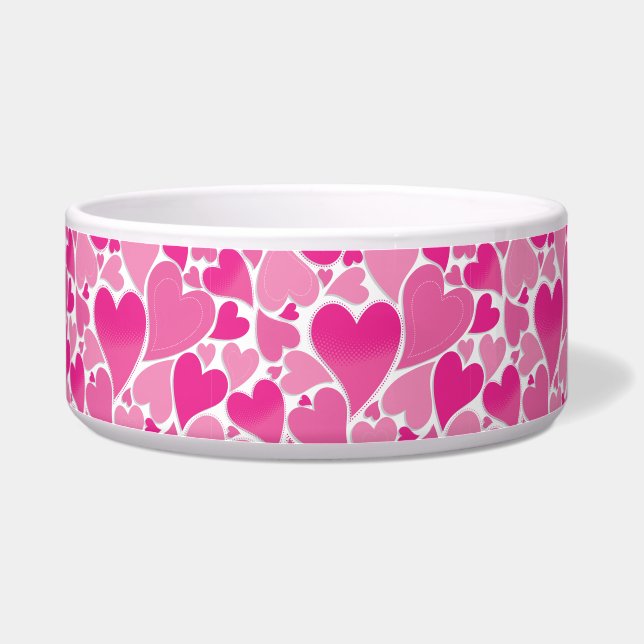 Pink heart pet bowl (Right)
