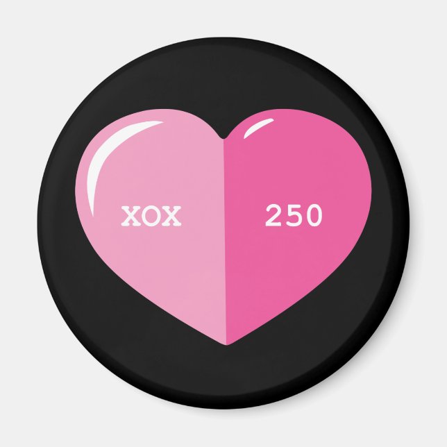 Pink Heart Pill Capsule Magnet (Front)