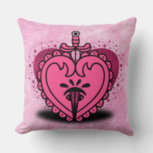 Pink Heart Pretty Custom  Cushion