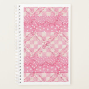PINK HEART QUILT 5.5x8.5 Planner / Calendar