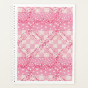 PINK HEART QUILT 8.5x11 Planner / Calendar