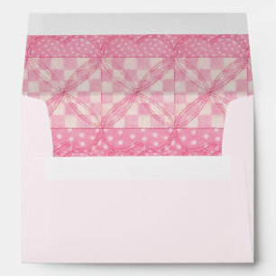 PINK HEART QUILT A7 Envelope (5x7 Cards) / Pink