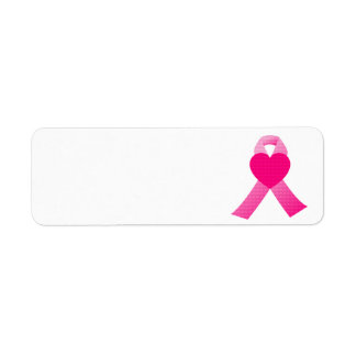 Pink Heart Ribbon Breast Cancer Awareness
