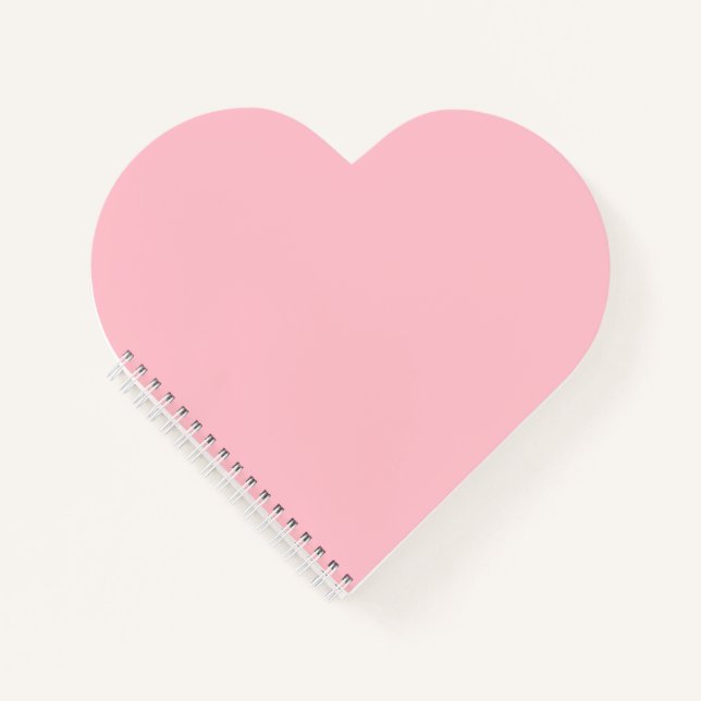 Pink Heart Shaped Notebook (Front)