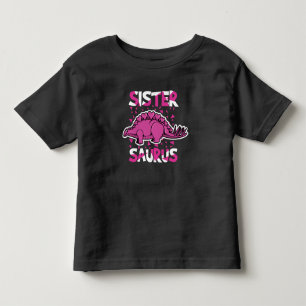 Pink Heart Stegosaurus Dinosaur Toddler T-Shirt