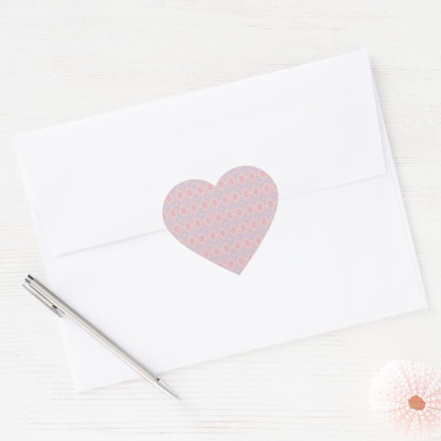 pink heart sticker (Envelope)