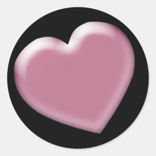 Pink Heart Stickers