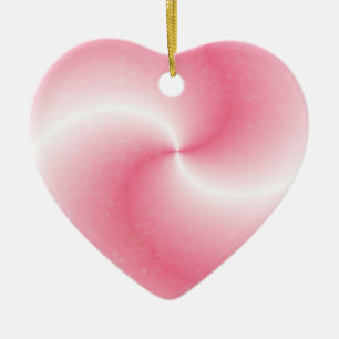 Pink Heart Swirl - Ornament