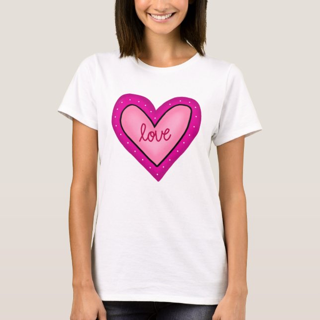 Pink Heart T-Shirt (Front)