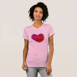 Pink Heart T-Shirt for Women