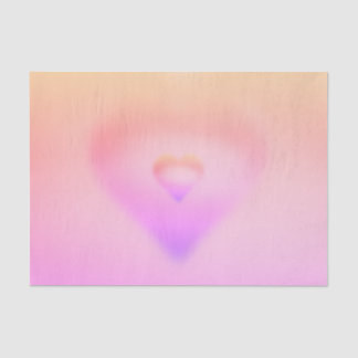 pink heart tissue paper