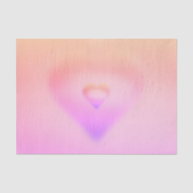 pink heart tissue paper (Front)