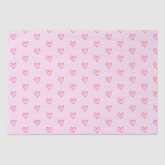 Pink Heart Tissue Paper